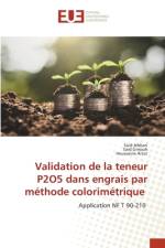 Validation de la teneur P2O5 dans engrais par méthode colorimétrique af Said Jebbari