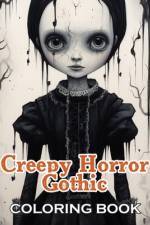 Creepy Horror Gothic Coloring Book af John Nicholas