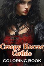 Creepy Horror Gothic Coloring Book af John Nicholas
