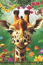 Animals and Flowers Coloring Book af Positive Elements Designs