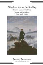 Wanderer Above the Sea Fog Cross Stitch Pattern - Casper David Friedrich af Carmen Wolf