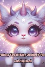 Fantasy Kawaii Baby Creature's Face coloring book af H A