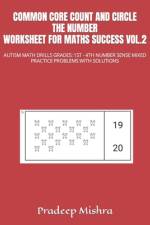 Common Core Count and Circle the Number Worksheet for Maths Success Vol.2 af Pradeep Mishra