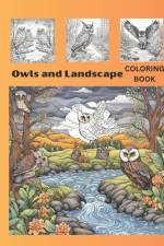 Owls and Landscape Coloring Book af Debra Frame