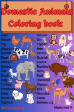 Domestic animals coloring book af Manohar Rajan