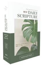 Niv, Daily Scripture, Super Giant Print, Paperback, White/Green, Comfort Print
