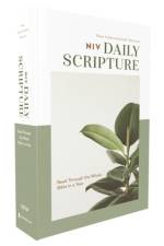 Niv, Daily Scripture, Paperback, White/Sage, Comfort Print