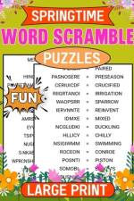 Springtime Fun Word Scramble Puzzles Large Print af Diane W Nelson