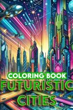 Futuristic Cities Coloring Book af Stephanie Rios Art