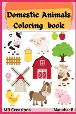Domestic Animals coloring book af Manohar Rajan