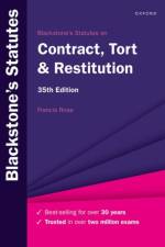 Blackstone's Statutes on Contract, Tort & Restitution