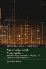 Shareholders and Stakeholders af Joanne F (London School of Economics and Political Science Sonin