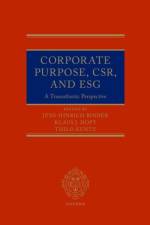 Corporate Purpose, CSR, and ESG