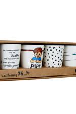 Pippi - 4 Melamin Kopper af Astrid Lindgren