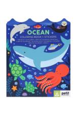 Ocean Coloring Book + Stickers af Petit Collage