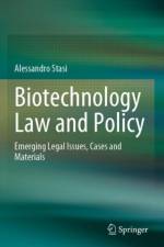 Biotechnology Law and Policy af Alessandro Stasi