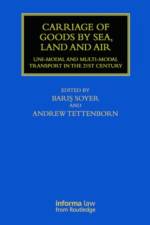 Carriage of Goods by Sea, Land and Air