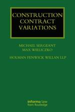 Construction Contract Variations af Michael Sergeant