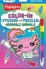 Color-In Stickers and Puzzles! Adorable Animals
