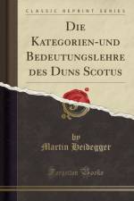 Die Kategorien-und Bedeutungslehre des Duns Scotus (Classic Reprint) af Martin Heidegger