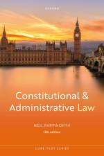 Constitutional and Administrative Law af Neil Parpworth