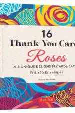 16 Thank You Cards, Roses