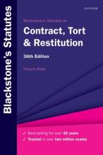 Blackstone's Statutes on Contract, Tort & Restitution af Francis (Senior Research Fellow Rose