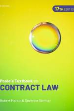 Poole's Textbook on Contract Law af Robert (Professor of Law Merkin
