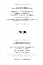 Certain activities carried out by Nicaragua in the border area