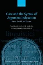 Case and the Syntax of Argument Indexation af Faruk (Assistant Professor of Linguistics Akkus