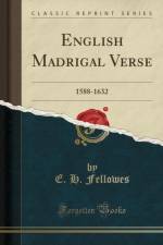 English Madrigal Verse af E. H. Fellowes