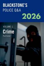 Blackstone's Police Q&A Volume 1: Crime 2026 af Mr Paul (Police Training Consultant Connor