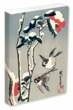 Journal Sparrows and Camellia in Snow by Hiroshige, Lined PB
