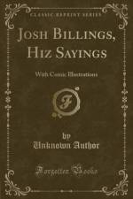 Josh Billings, Hiz Sayings af Unknown Author