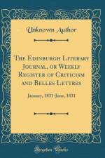 The Edinburgh Literary Journal, or Weekly Register of Criticism and Belles Lettres: January, 1831-June, 1831 (Classic Reprint) af Unknown Author