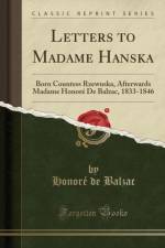 Letters to Madame Hanska af Honore de Balzac