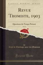 Revue Thomiste, 1903, Vol. 11 af Ecole de Theologie pour les Missions