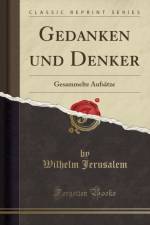 Gedanken und Denker: Gesammelte Aufsatze (Classic Reprint) af Wilhelm Jerusalem
