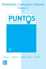 WORKBOOK/LAB MANUAL V2 FOR PUNTOS DE PARTIDA: INVITATION TO SPANISH af Alice A. Arana
