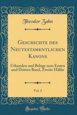 Geschichte Des Neutestamentlichen Kanons, Vol. 2 af Theodor Zahn