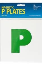 The official DVSA magnetic P plates af Driver and Vehicle Standards Agency