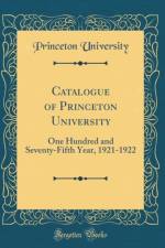 Catalogue of Princeton University af Princeton University