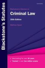 Blackstone's Statutes on Criminal Law af Matthew (Professor at the Faculty of Law Dyson