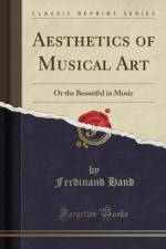 Aesthetics of Musical Art af Ferdinand Hand
