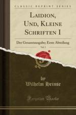 Laidion, Und, Kleine Schriften I, Vol. 3 af Wilhelm Heinse