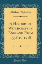 A History of Witchcraft in England from 1558 to 1718 (Classic Reprint) af Wallace Notestein