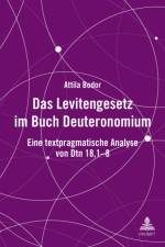 Das Levitengesetz im Buch Deuteronomium af Attila Bodor