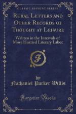 Rural Letters and Other Records of Thought at Leisure af Nathaniel Parker Willis