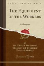 The Equipment of the Workers af St. Philip's Settlement Education and Economics Research Society