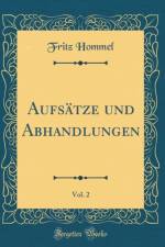 Aufsatze Und Abhandlungen, Vol. 2 (Classic Reprint) af Fritz Hommel
